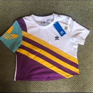 Brand new cropped adidas shirt!!!